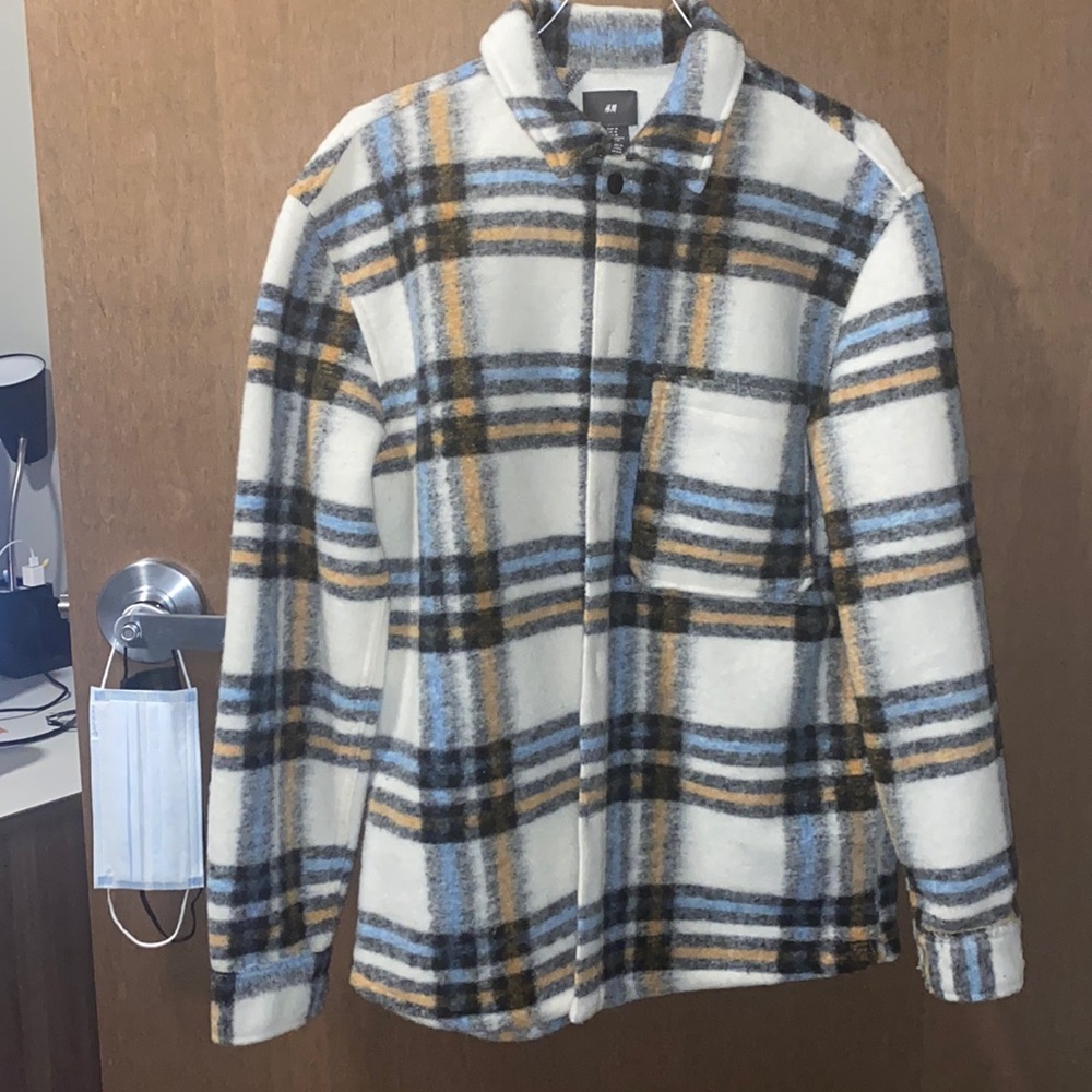 H&M knit flannel jacket